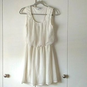 Sheer, lightweight, classy OFF WHITE, mini dress